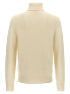 MA'RY'YA White Wool Cardigan