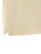 MA'RY'YA White Wool Cardigan
