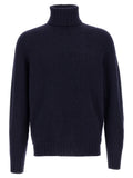 MA'RY'YA Blue Wool Cardigan