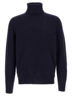 MA'RY'YA Blue Wool Cardigan