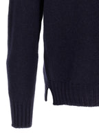 MA'RY'YA Blue Wool Cardigan