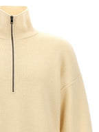 MA'RY'YA White Merino Wool Cardigan