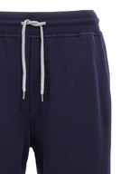 Brunello Cucinelli Blue Cotton Joggers (Workout Pants)