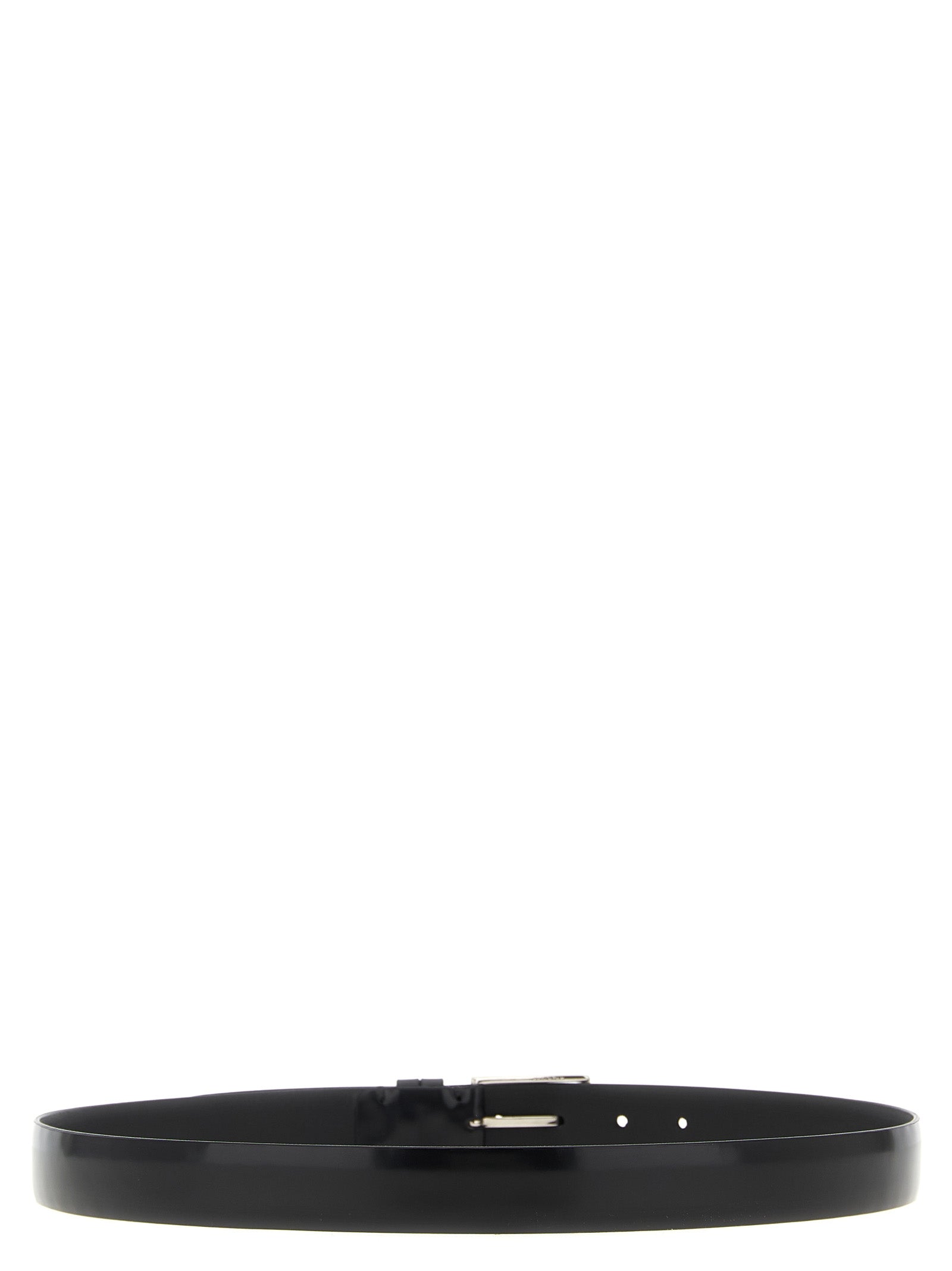 Black Leather Regular Belt
