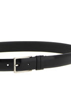 Black Leather Regular Belt
