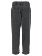 Brunello Cucinelli Gray Virgin Wool Casual Pants