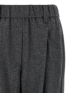 Brunello Cucinelli Gray Virgin Wool Casual Pants