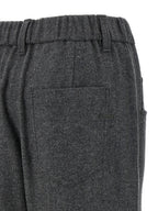 Brunello Cucinelli Gray Virgin Wool Casual Pants