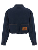 Fendi Blue Cotton Denim Jacket