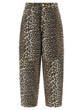 Brown Organic Cotton Cropped Jeans