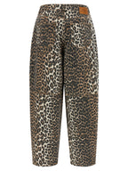 Brown Organic Cotton Cropped Jeans