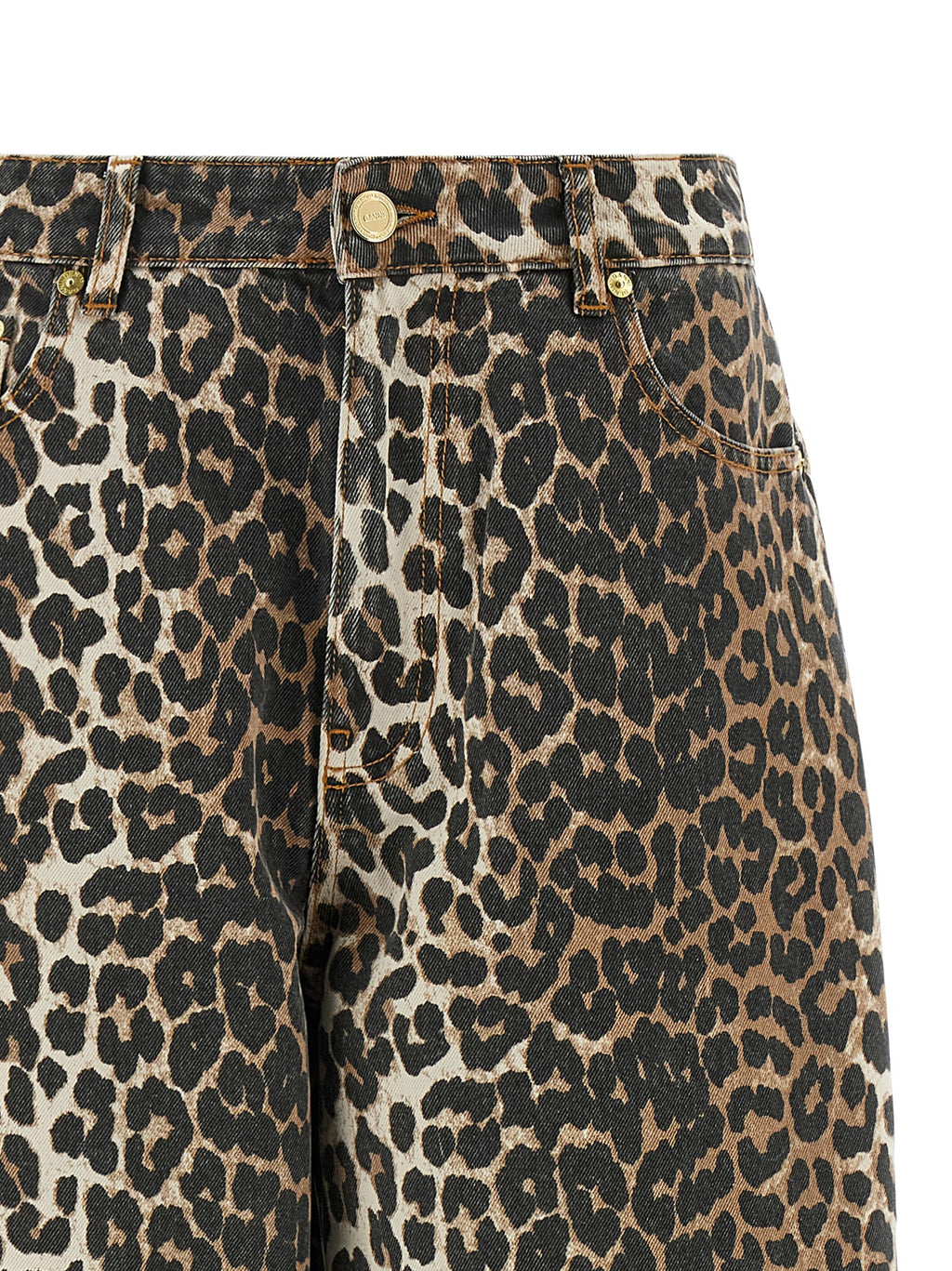 Brown Organic Cotton Cropped Jeans