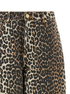 Brown Organic Cotton Cropped Jeans