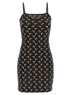 Black Polyamide Short Dress