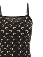 Black Polyamide Short Dress