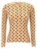 Marine Serre Beige Polyamide Pattern Shirt
