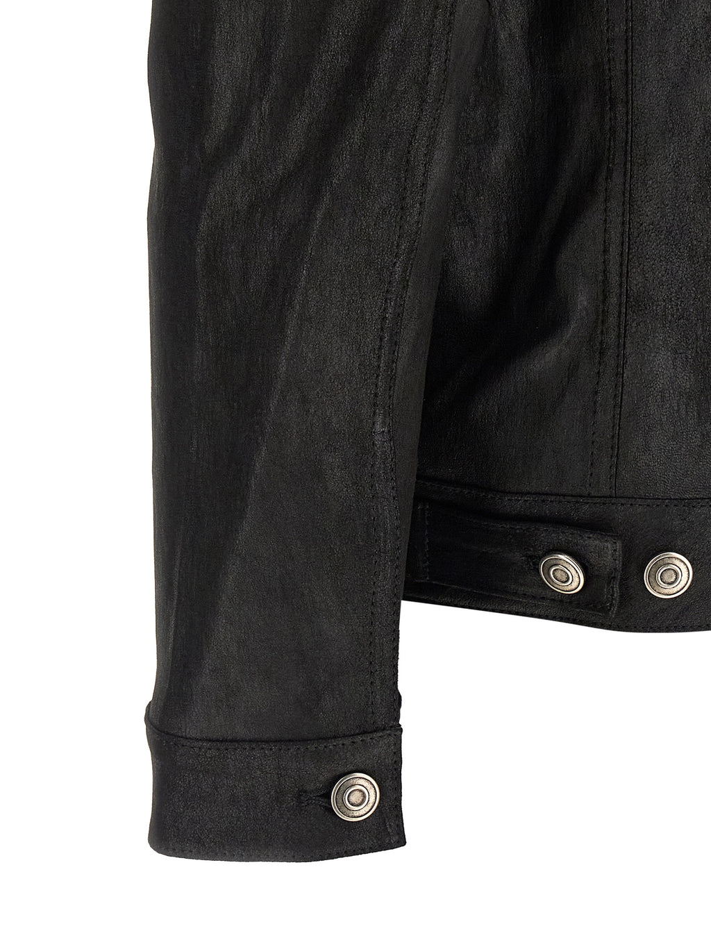 GIORGIO BRATO Black Lamb Leather Leather Jacket
