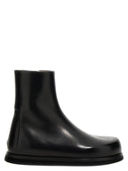 Marsell Black Calfskin Ankle Boots