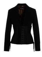 Dolce & Gabbana Black Virgin Wool Blazer