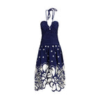 FARM RIO Blue Cotton Casual Dress