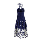 FARM RIO Blue Cotton Casual Dress