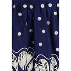 FARM RIO Blue Cotton Casual Dress