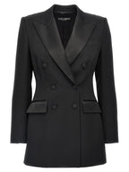Dolce & Gabbana Black Virgin Wool Blazer