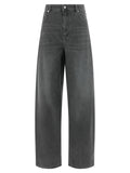 'S Max Mara Gray Cotton Cropped Jeans