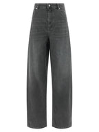 'S Max Mara Gray Cotton Cropped Jeans