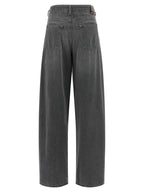 'S Max Mara Gray Cotton Cropped Jeans