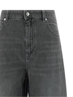 'S Max Mara Gray Cotton Cropped Jeans