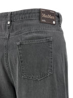 'S Max Mara Gray Cotton Cropped Jeans