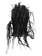 Issey Miyake Black Polyester Tank Tops