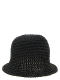 Maison Michel Black Papier Bucket Hat