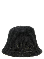 Maison Michel Black Papier Bucket Hat