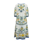 FARM RIO Multicolor Linen Casual Dress