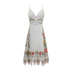 FARM RIO Multicolor Linen Casual Dress