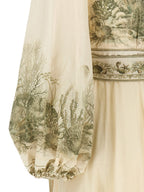 Zimmermann Bicolor Cotton Midi Dress