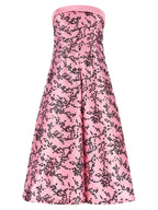 Alberta Ferretti Multicolor Polyester Midi Dress