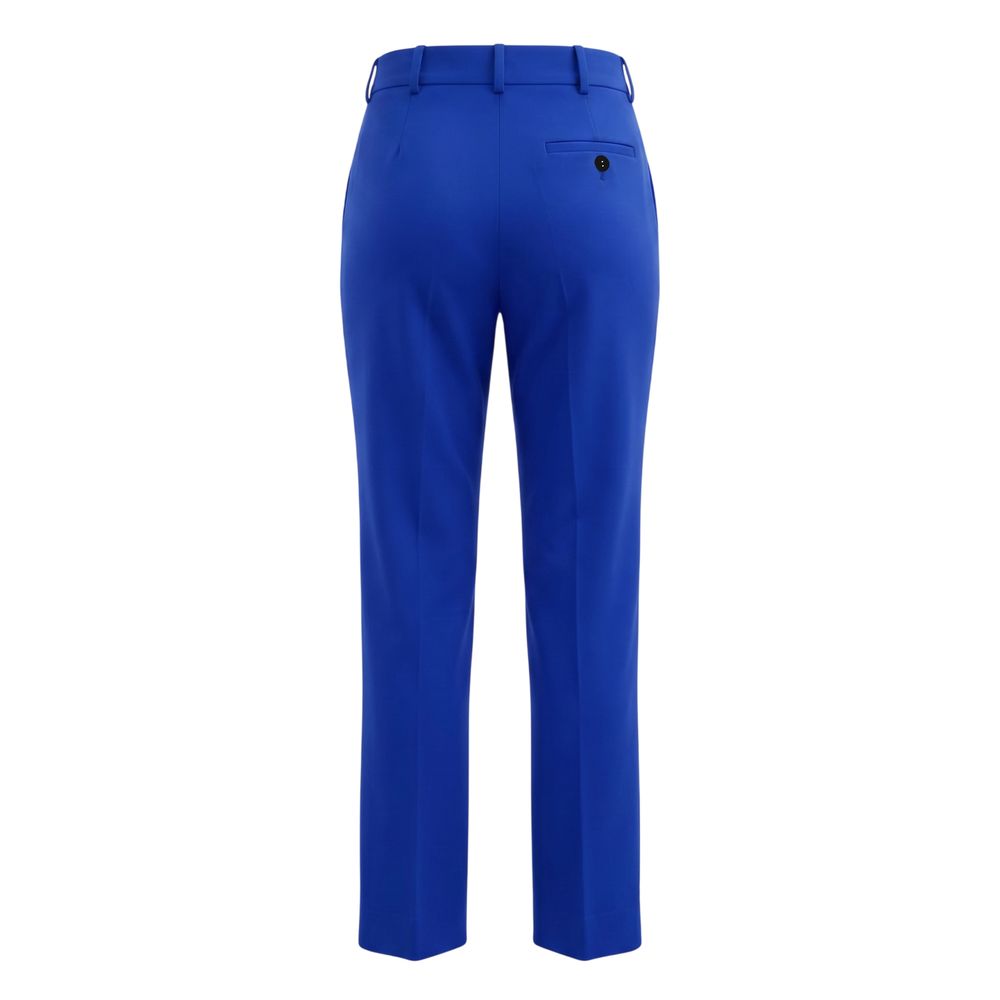 Blue Wool Women Pant