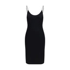 Saint Laurent Black Viscose Casual Dress