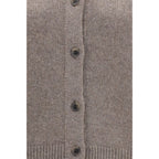 Beige Cashmere Cardigan