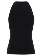 Max Mara Black Viscose Sleeveles T-Shirt