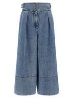 Zimmermann Blue Cotton Cropped Jeans