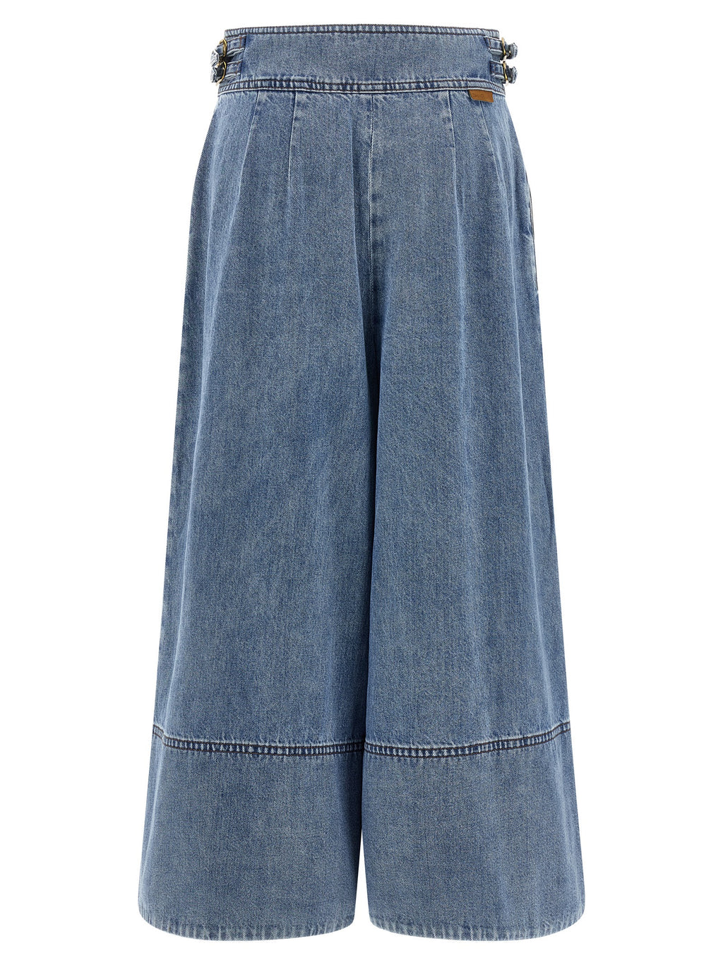 Zimmermann Blue Cotton Cropped Jeans