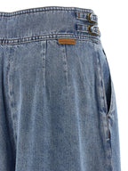 Zimmermann Blue Cotton Cropped Jeans