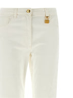 Elisabetta Franchi White Cotton Jeans Denim