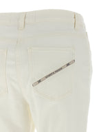 Elisabetta Franchi White Cotton Jeans Denim