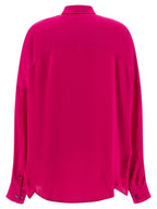 Dries Van Noten Fuchsia Silk Blouse