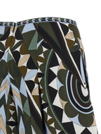 Emilio Pucci Multicolor Silk Midi Skirt